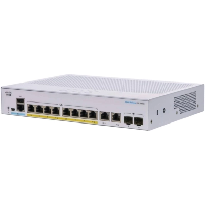 Коммутатор Cisco Business 250 Series CBS250-8FP-E-2G