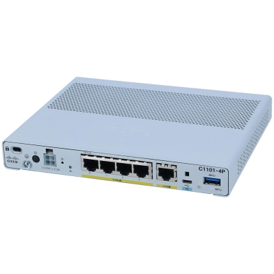 Маршрутизатор Cisco ISR 1000  C1101-4PLTEPW