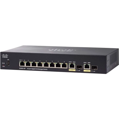 Коммутатор Cisco SG350-10MP-K9